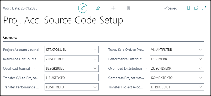 Project Account Source Code Setup