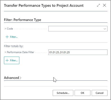 Transfer Performance Types